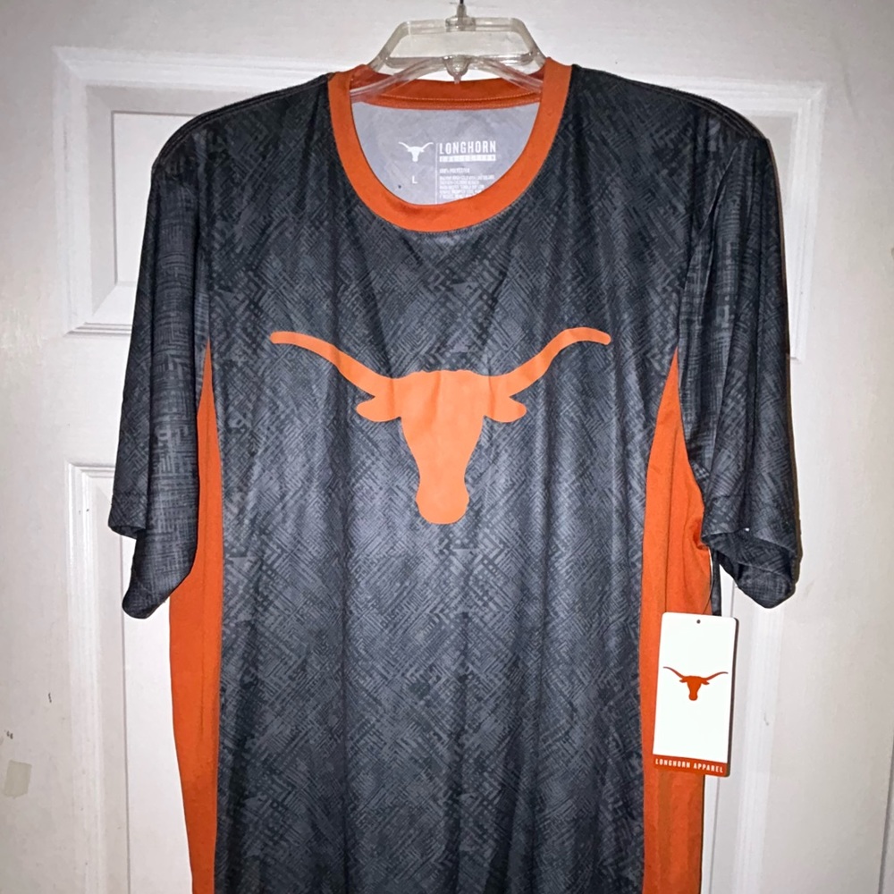 🐂🏟️ University of Texas Longhorns Two-Tone Bevo Polyester Shirt 🏟️⚾️🐂